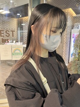 ヘアーアンドメイク ビス(HAIR&MAKE bis) イヤリングカラー×ピンクラベンダー