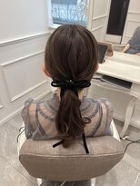 【ヘアメ】お呼ばれローポニー＊新井