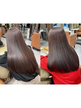 【喜連瓜破駅徒歩3分】ダメージレスで憧れのうる艶ストレートが手に入る！高い技術で自然な仕上がりに満足