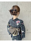 浴衣ヘアセット