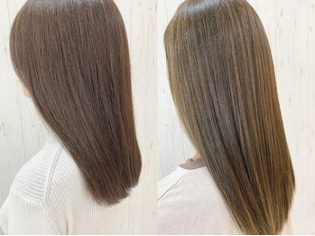 ラトゥーア ヘアデザイン(la tua HAIR DESIGN)の写真/【サロン帰りの美しさを1か月後も】ダメージケアとスタイルの持続を叶える為のフォローにこだわりあり。