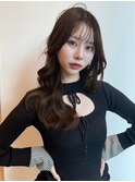 ショコラブラウン/大人かわいい/透明感カラー/ミディアム