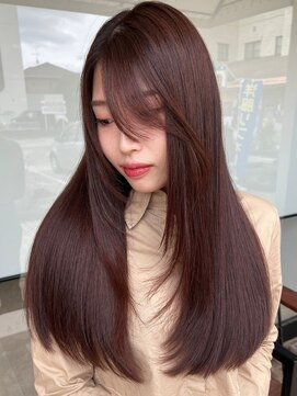 オズ 郡山桑野店(OZ) 黒髪ボブルフネビージュ小顔ワンレン