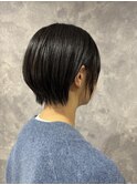 大人ショートボブ/黒髪ボブ/ナチュラルボブ