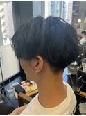 波巻きスパイラルセンターパートサイドパート韓国風マッシュ