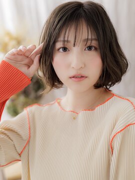 カバーヘア ブリス 大宮西口(COVER HAIR bliss) ゆるふわデジタルパーマくせ毛風エアリーボブa大宮20代30代40代