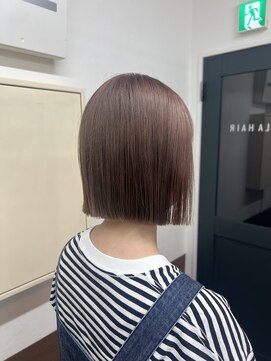 テーラ 南流山店(TELA) ぱつっとボブ×ラベンダーベージュ【TELAHAIR  南流山】