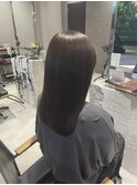 透け感カラー　アッシュベージュ
