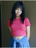 《OLTI》シャギーカット×ネイビー