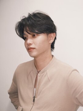 ネロ ヘアサロン 渋谷(NERO HAIR SALON) 【 松井 隆人 】メンズ センターパート 毛流れパーマ