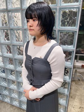 ノル 栄矢場町(nol) インナーネイビーカラー×ウルフ