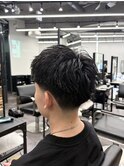 テーパーフェードスパイキーショート