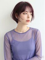ヘアーメイクパウダー 天王寺寺田町店(Hair make powder) 大人可愛い20代30代40代小顔ひし形ショートボブ前下がり丸み