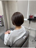 艶髪丸みショートボブ