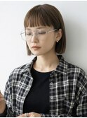 東新宿御苑オン眉ボブミニボブチョコレートカラー20代30代40代