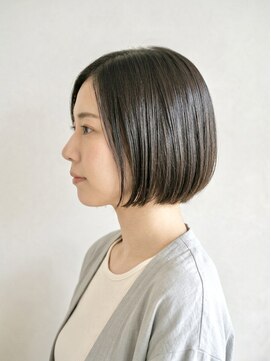 ブロッサム 東久留米店(Blossom) 大人ボブ/春カラー/切りっぱなしボブ/20代30代小顔カット