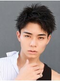 スパイキーショート/アップバング/ツーブロック/メンズ