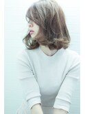 くびれヘアうる艶髪抜け感ヘアアンニュイヘアミルクティアッシュ