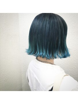 メルジーナ 浜松(MELGINA) ◆melgina◆アッシュブラック+ブルーニュアンスカラー