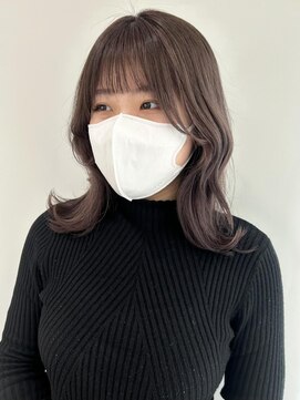 クイントネオリーブ 自由が丘正面口店(quint:neolive) 顔周りレイヤー × lavender graige