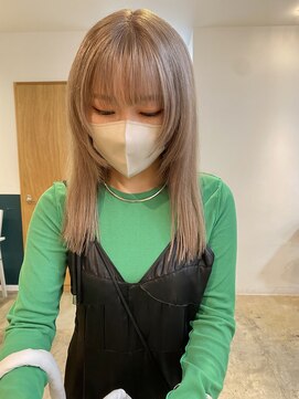 ヘアーブレイス(hair brace) 顔まわりのレイヤーカット　stylist 聖斗