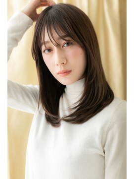 カバーヘアアンドスパ ブリス 浦和(COVER HAIR&SPA bliss) シルキーベージュ前下がりレイヤーロングZ浦和20代30代40代