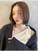 韓国風切りっぱなしボブ 髪質改善 小顔カット M0817