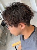 ツイストスパイラルパーマツイストパーマメンズパーマ刈り上げ