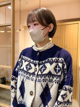 スムーク(smuk) 【smuk/スムーク】切りっぱなし/ミニボブ/グレージュ