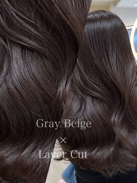 サイン 渋谷(SIGN) 艶髪レイヤーカット韓国ヘアーグレージュ髪質改善トリートメント