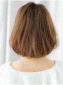 ハイライトカラー髪質改善ゆるふわくびれボブn小山20代30代40代