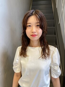 フェンヘアーアイス 中目黒(Fen.hair ici) くせ毛風カールデジタルパーマヘルシースタイル大人