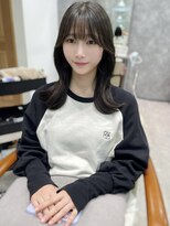 フォンド 津田沼(fond.)&nbsp;デザインカラー/レイヤーカット/ウェットヘア/オリーブベージュ