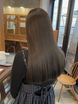 テテコケット(tete coquette) 【野崎】ブリーチなしカラー/オリーブベージュ