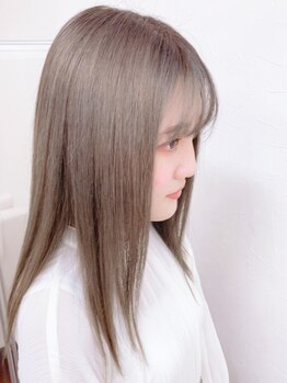 ヘアーデザイン ルポ(REPOS)の写真/“高発色・色持ち・艶感・低ダメージ・低臭”のカラー剤を自信をもってご提案します！白髪も綺麗に染まる◎