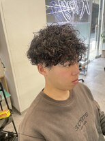 メンズサロン キング 梅田店(Men’s salon K!ng)&nbsp;波巻きツイストスパイラルパーマ/フェザーパーマ/眉毛/メンズ