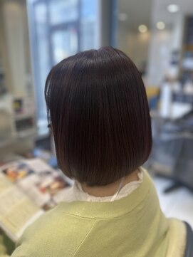 ヘアープレイスクリアライン 栄町店(hair place CLEAR LINE) 【メテオカラー×ボブ】髪質改善/トステア/シルク架橋/メテオ