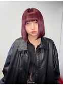 【ハイトーンカラー】ワインレッド