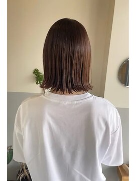 バショ(ba sho) くすみベージュ/暗髪/イルミナカラー