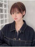 ショート 髪質改善 縮毛矯正 ブリーチ ダブルカラー ハイライト