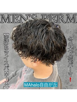 マハロ 自由が丘店(MAhalo) 《　波打ちツイスパMIX  》メンズパーマ！