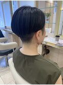 大人女子刈り上げショートツーブロック30代40代50代黒髪前髪なし
