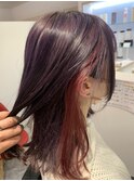 ダブルカラー,イヤリングカラー,ピンク,パープル【草加】