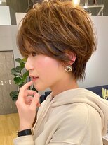 ビューブルー 亀戸錦糸町(VIEW BLUE)&nbsp;黒髪オリーブグレー小顔ココアベージュショートボブ