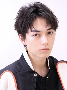 ルーシー 渋谷(LUCEY) センターパートフェザーパーマシャドウパーマメンズパーマ