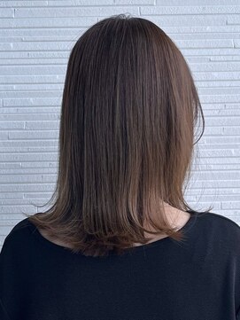 佐賀/髪質改善カラー/外ハネ/レイヤー/ベージュ/30代40代50代