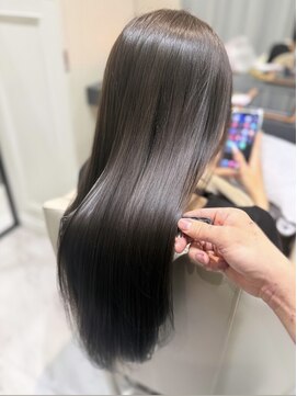 THE OSCAR齊藤/水光カラーで髪と頭皮のケア[ヘーゼルグレージュ]