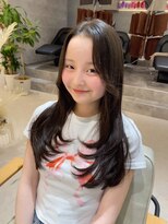 エヌ 大阪梅田店(enu) 【大阪梅田】ブルーブラック×韓国風レイヤーカット