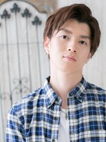 モッズヘアメン 札幌月寒店(mod's hair men) 毛流れセンターパートダークアッシュ短髪メンズカットq札幌月寒