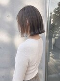 ミルクティーブロンド/ダークブルー/デジタルパーマ/高円寺